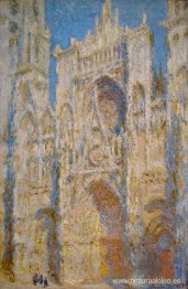 Catedral De Rouen, Fachada Oeste, Luz Del Sol