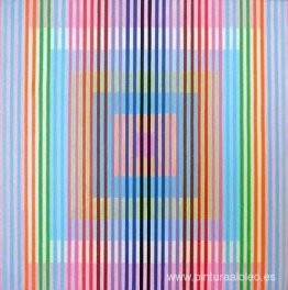 Cromografia x4: Graphisme chromatique sur carrés