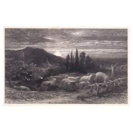 La luna naciente o una pastoral inglesa o pastos nocturnos