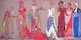 Bocetos de vestuario para la "Princesa Maleine"