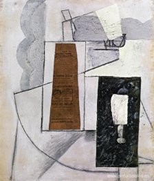 botella y vaso
