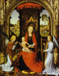 Virgen y el Niño con ángeles
