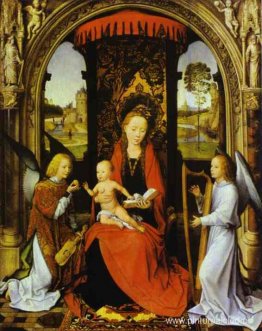 Virgen y el Niño con ángeles