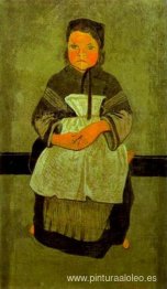 Niña bretona sentada (Retrato de Marie Francisaille)