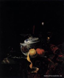 Naturaleza muerta con cuenco de porcelana china