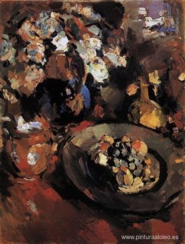 Bodegón con fruta y botella Bodegón con fruta y botella