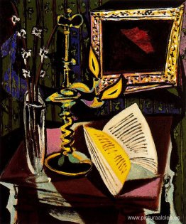 Naturaleza muerta con candelabro Naturaleza muerta con candelabro