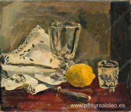 Bodegón. Limón y cuchillo. Bodegón. Limón y cuchillo.