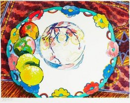 Mesa colorida con frutas. Mesa colorida con frutas.