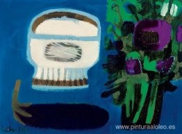 berenjena y flores berenjena y flores