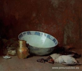 Naturaleza muerta con urna de latón Naturaleza muerta con urna de latón