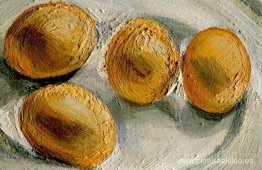 Cuatro huevos en un plato Cuatro huevos en un plato