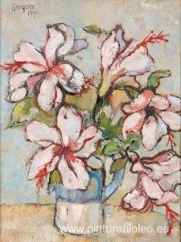 Naturaleza muerta con hibisco Naturaleza muerta con hibisco