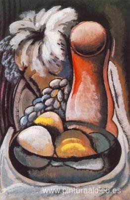 Naturaleza muerta con un jarrón rojo Naturaleza muerta con un jarrón rojo