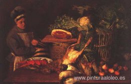 Naturaleza muerta y mujer Naturaleza muerta y mujer