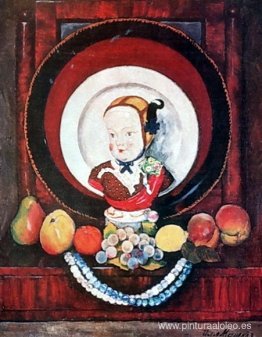 Bodegón con muñeca de porcelana. Bodegón con muñeca de porcelana.