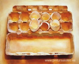 Huevos en una caja de huevos Huevos en una caja de huevos
