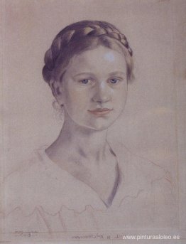 Retrato de I.B. Kustodieva, hija del artista Retrato de I.B. Kustodieva, hija del artista