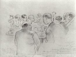 Despidiendo a M.V. Dobuzhinsky en Europa Despidiendo a M.V. Dobuzhinsky en Europa