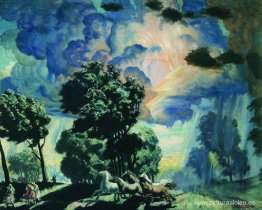 Caballos en la tormenta Caballos en la tormenta