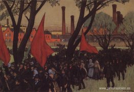 Manifestación del Primero de Mayo en Putilov Manifestación del Primero de Mayo en Putilov