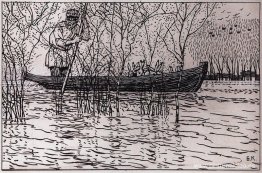 Ilustración para el poema de Nikolay Nekrasov "El abuelo Mazay y Ilustración para el poema de Nikolay Nekrasov "El abuelo Mazay y