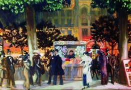 Bulevar de París de noche Bulevar de París de noche