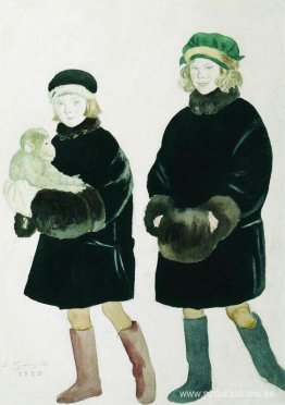 Retrato de Marta y Marina Chaliapin Retrato de Marta y Marina Chaliapin