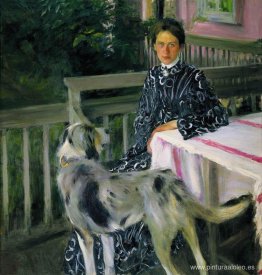 Retrato de Yulia Yevstafievna Kustodieva, esposa del artista Retrato de Yulia Yevstafievna Kustodieva, esposa del artista