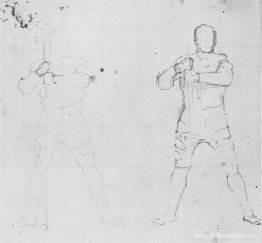 guerrero de pie guerrero de pie