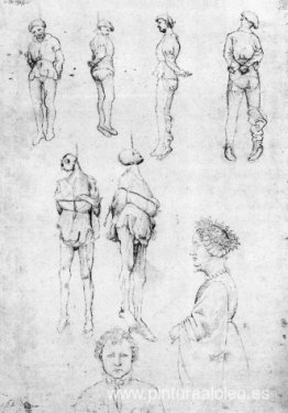 Hombres ahorcados y dos retratos Hombres ahorcados y dos retratos