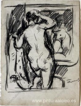 La mujer frente a un espejo La mujer frente a un espejo