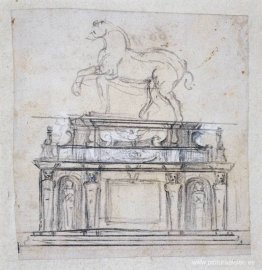 Diseño para una estatua de Enrique II de Francia. Diseño para una estatua de Enrique II de Francia.
