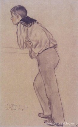 Retrato de K.B. kustodiev Retrato de K.B. kustodiev