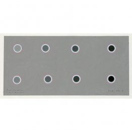 Discos circundantes con gris en secuencia de gris a negro Discos circundantes con gris en secuencia de gris a negro