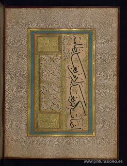 Página de caligrafía otomana Página de caligrafía otomana