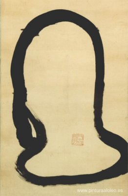 Wall Gazing Daruma (Daruma de un solo trazo) - detalle Wall Gazing Daruma (Daruma de un solo trazo) - detalle