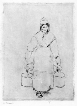 Mujer campesina en el pozo Mujer campesina en el pozo