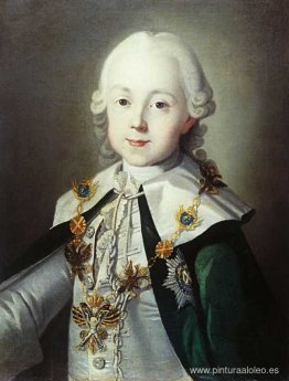 Retrato de Pablo de Rusia vestido como Caballero de la Orden de Retrato de Pablo de Rusia vestido como Caballero de la Orden de