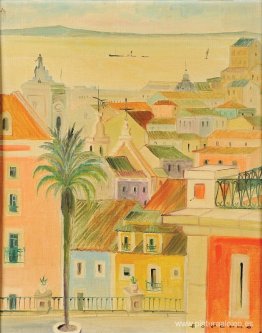Vista de Lisboa - Tajo y cima del arco de la Rua Augusta Vista de Lisboa - Tajo y cima del arco de la Rua Augusta