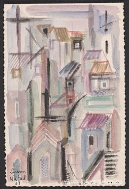 Lisboa (Tarjeta de Navidad de Portugal a Harold Weston) Lisboa (Tarjeta de Navidad de Portugal a Harold Weston)