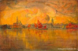 Vista de Venecia desde el mar Vista de Venecia desde el mar