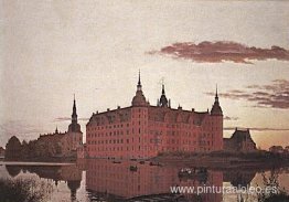 Palacio de Frederiksborg a la luz del atardecer Palacio de Frederiksborg a la luz del atardecer