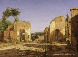 Puerta de entrada en la Via Sepulcralis en Pompeya Puerta de entrada en la Via Sepulcralis en Pompeya