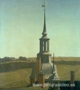 Una de las pequeñas torres del castillo de Frederiksborg Una de las pequeñas torres del castillo de Frederiksborg