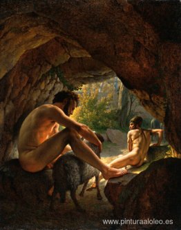 Ulises huyendo de la cueva de Polifemo Ulises huyendo de la cueva de Polifemo