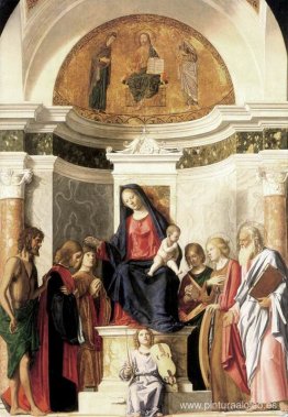 Virgen entronizada con el Niño Virgen entronizada con el Niño