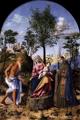 Virgen del Naranjo con San Ludovico de Toulouse y San Jerónimo Virgen del Naranjo con San Ludovico de Toulouse y San Jerónimo