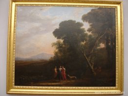 Paisaje ideal romano con Céfalo, Procris y Diana Paisaje ideal romano con Céfalo, Procris y Diana