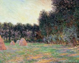 Pradera con pajares cerca de Giverny Pradera con pajares cerca de Giverny
